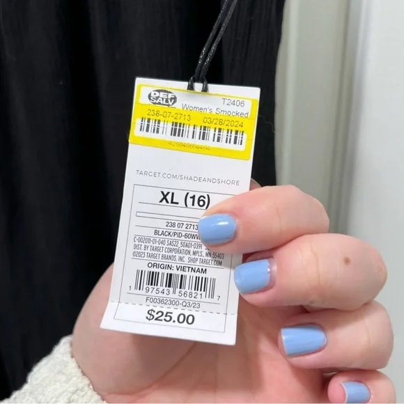 NWT Black Beach Coverup Pants Size XL - Picture 3 of 4